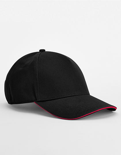 EarthAware Classic Organic Cotton 5 Panel Cap - Sandwich Peak