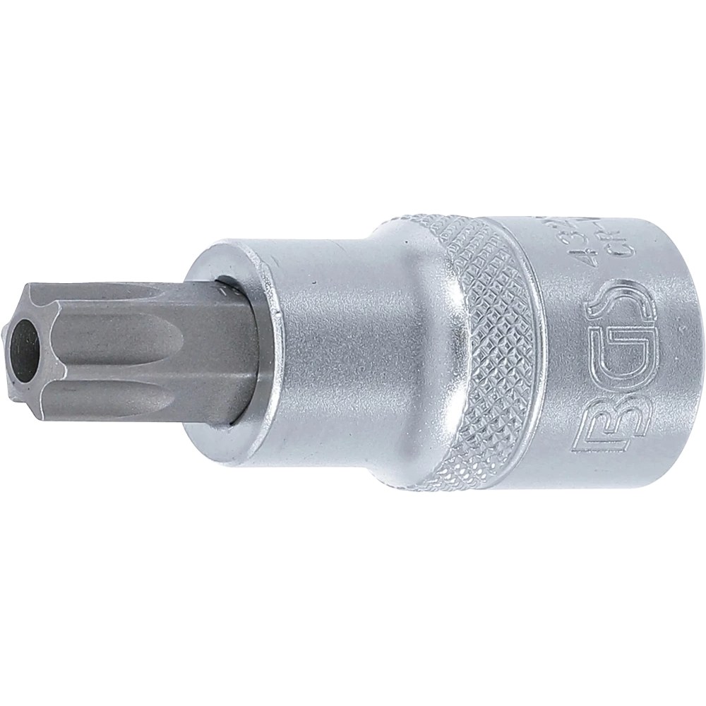 Bit-Einsatz, Antrieb Innenvierkant 12,5 mm (1/2"), T-Profil (für Torx) mit Bohrung T55