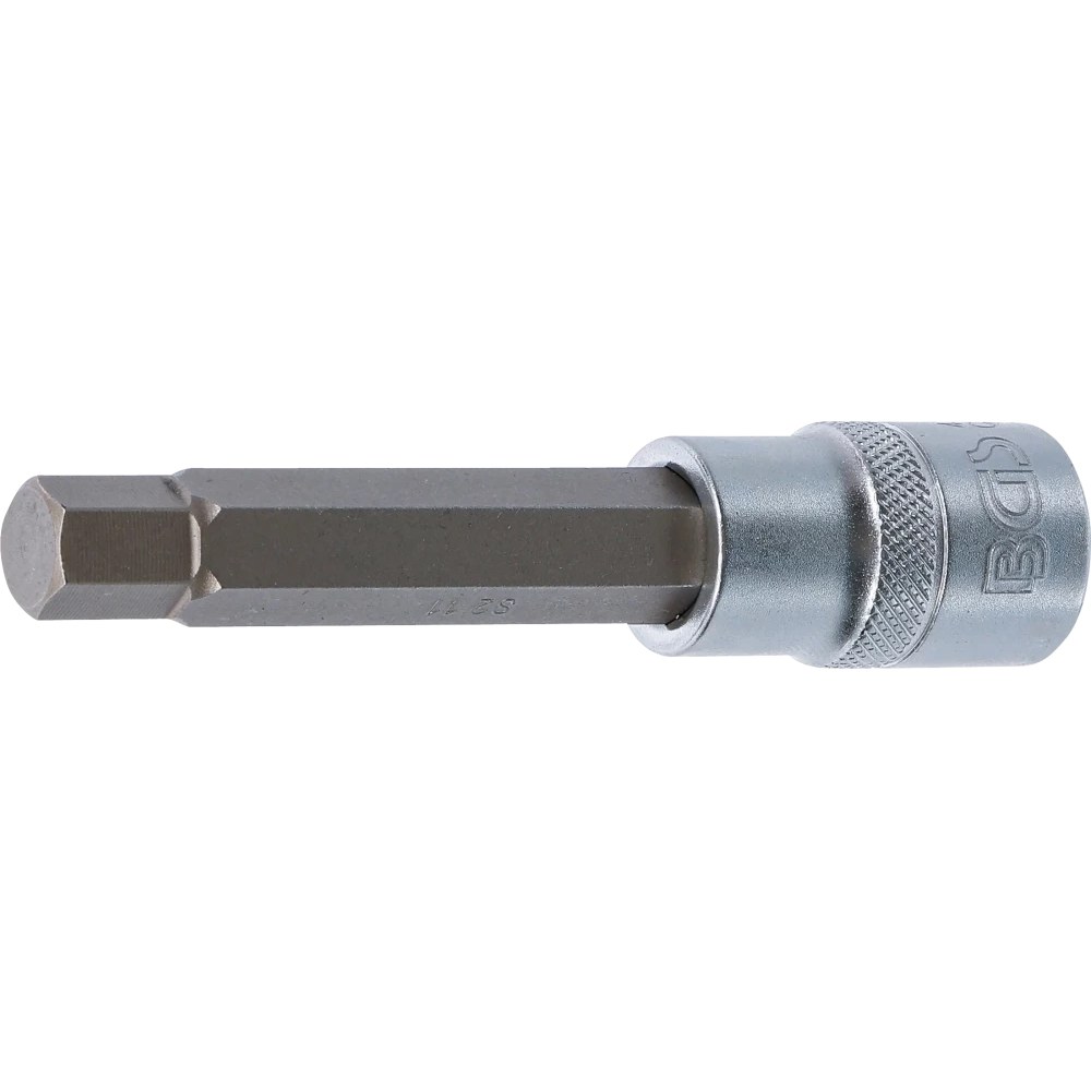 Bit-Einsatz, Länge 100 mm, Antrieb Innenvierkant 12,5 mm (1/2"), Innensechskant 11 mm