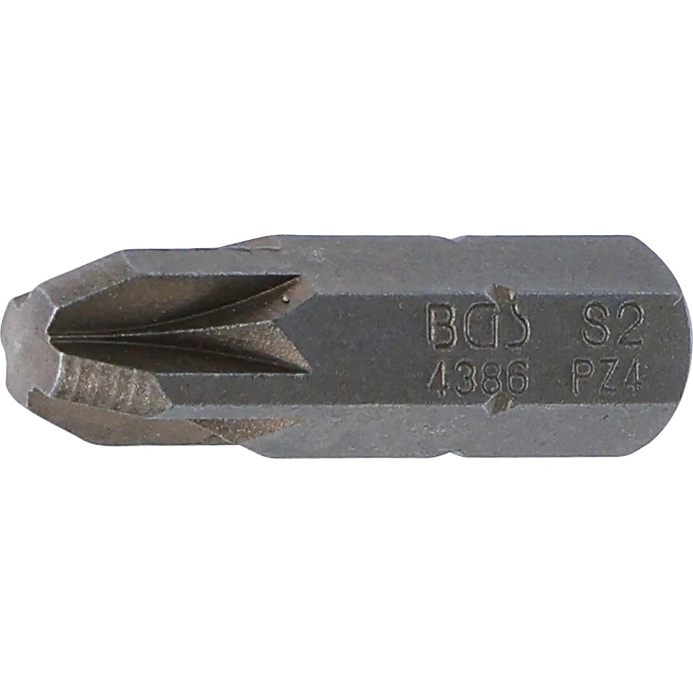Bit, Länge 30 mm, Antrieb Außensechskant 8 mm (5/16"), Kreuzschlitz PZ4