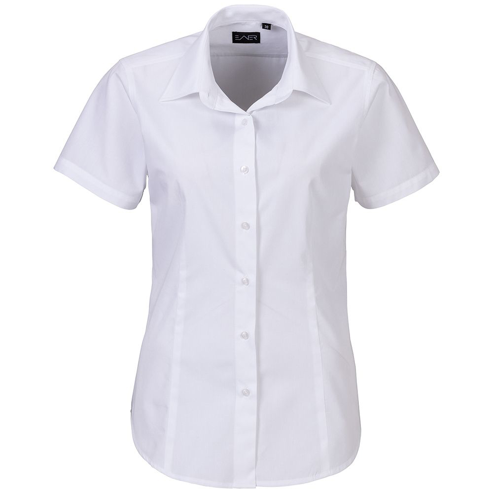 Damen Bluse halbarm weiß