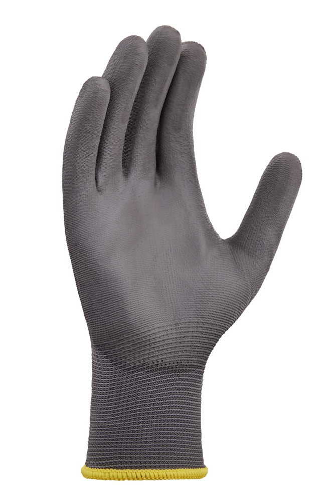 teXXor® Polyester-Strickhandschuhe POLYURETHAN BESCHICHTET grau/grau