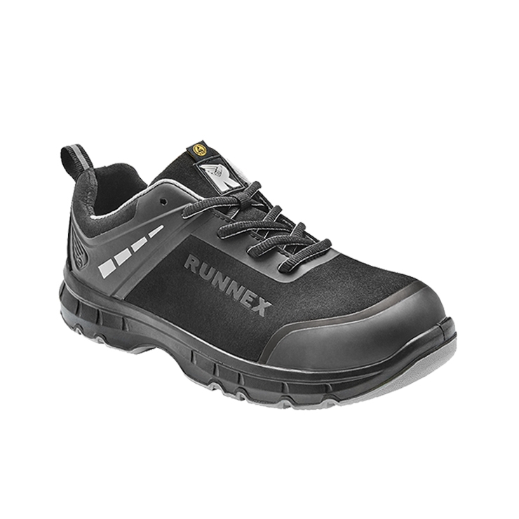 RUNNEX® S3S-ESD-Sicherheitshalbschuhe FlexStar schwarz/grau