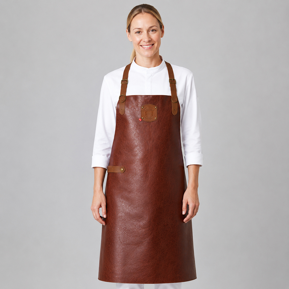 Leder-Latzschürze XL, B 60 x L 89 cm