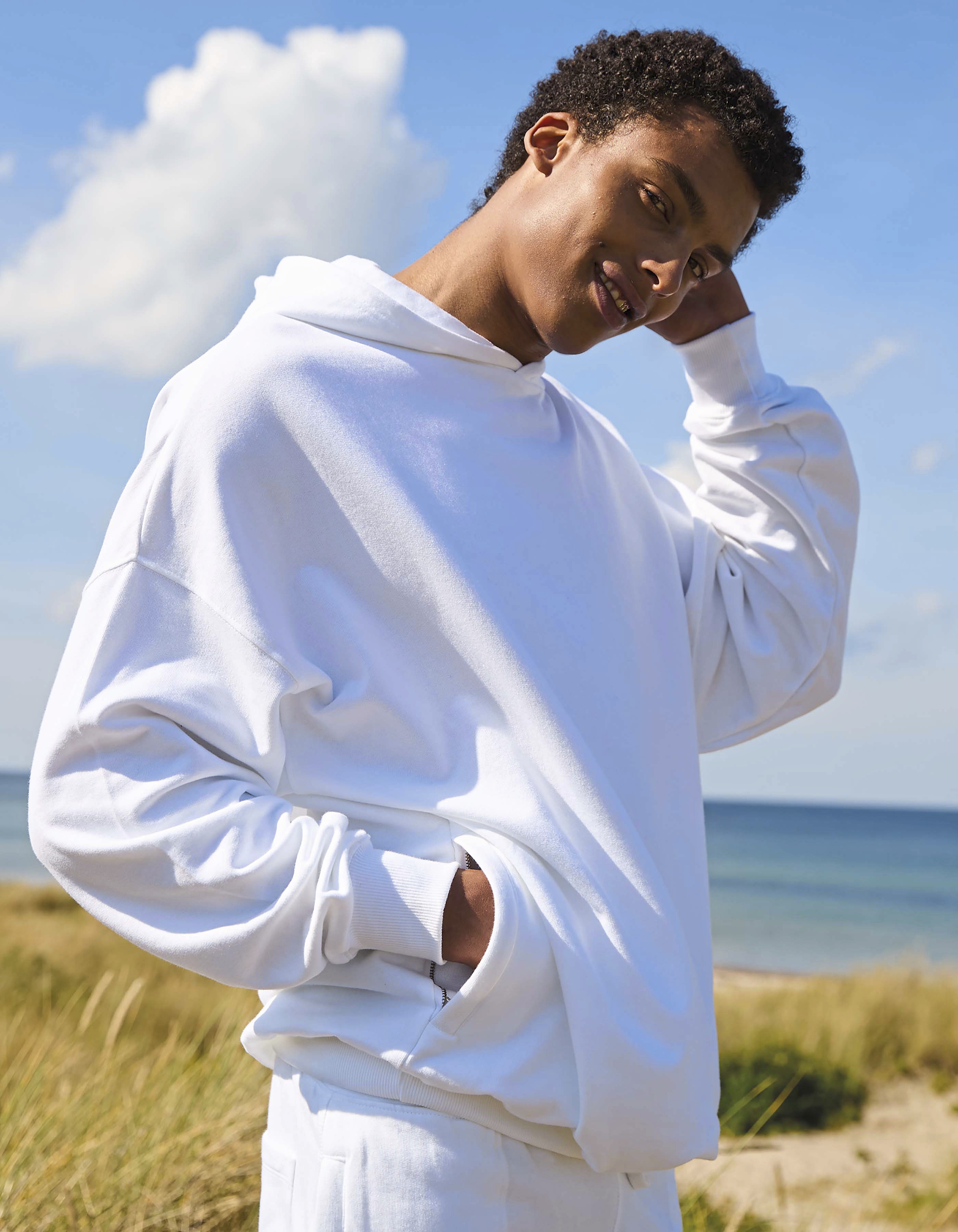 Tiger Cotton Oversized Hoodie with Side Pockets