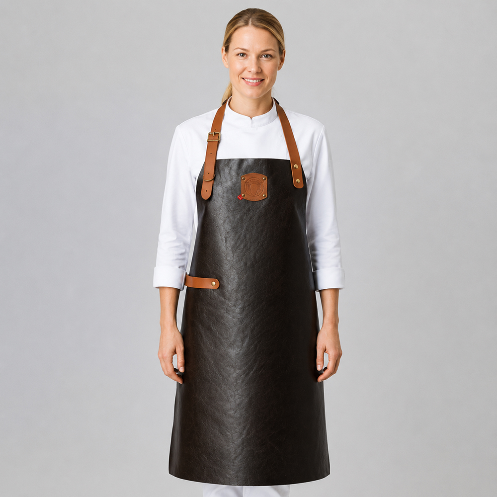 Leder-Latzschürze Classic, B 60 x L 82cm
