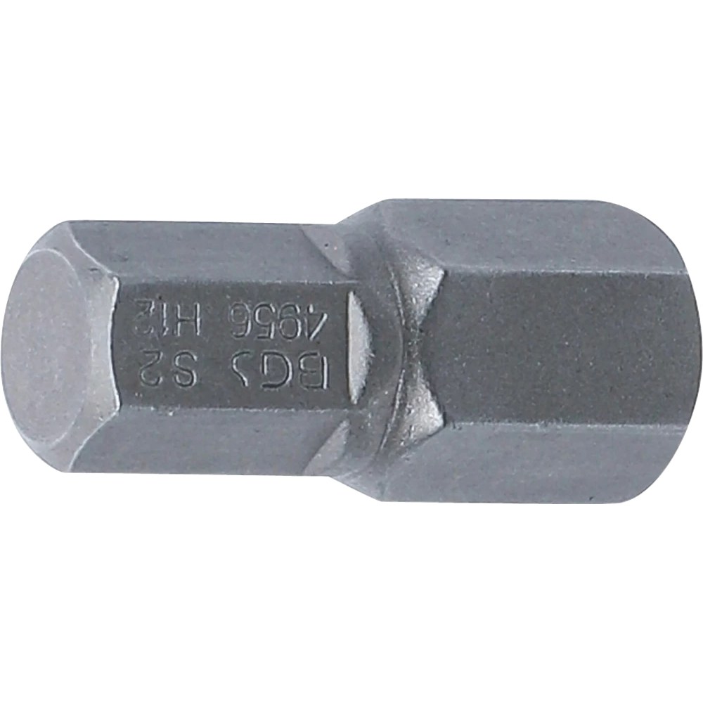 Bit, Länge 30 mm, Antrieb Außensechskant 10 mm (3/8"), Innensechskant 12 mm