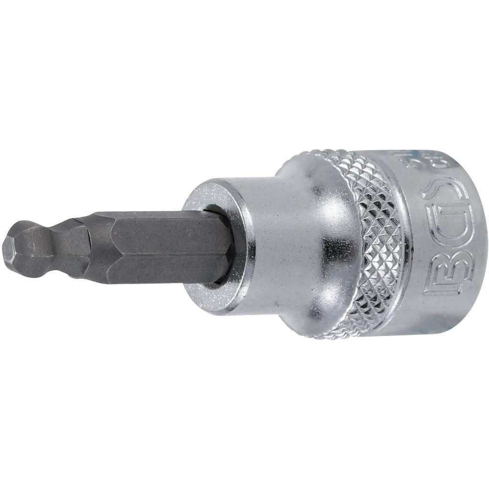 Bit-Einsatz, Antrieb Innenvierkant 10 mm (3/8"), Innensechskant mit Kugelkopf 5 mm