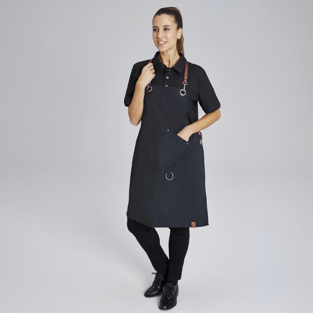Latzschürze Casual Style mit X-Kreuzung, navy, B 70 x L 80 cm