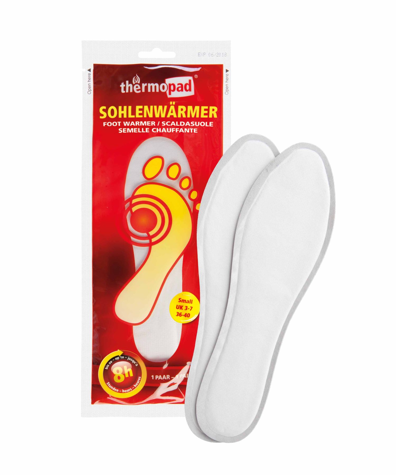 Sohlenwärmer 10 Paar im Displaykarton