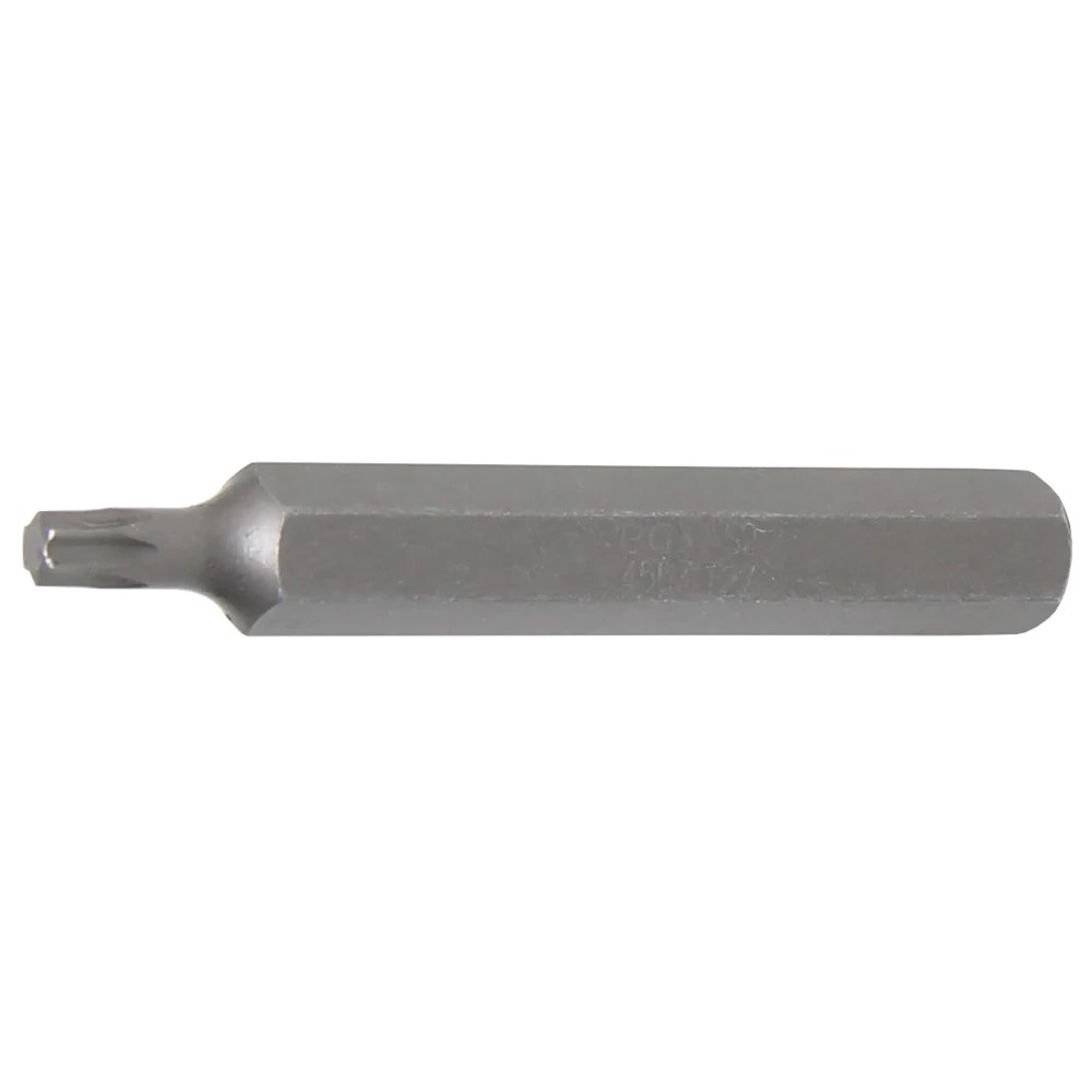 Bit, Länge 75 mm, Antrieb Außensechskant 10 mm (3/8"), T-Profil (für Torx) T27
