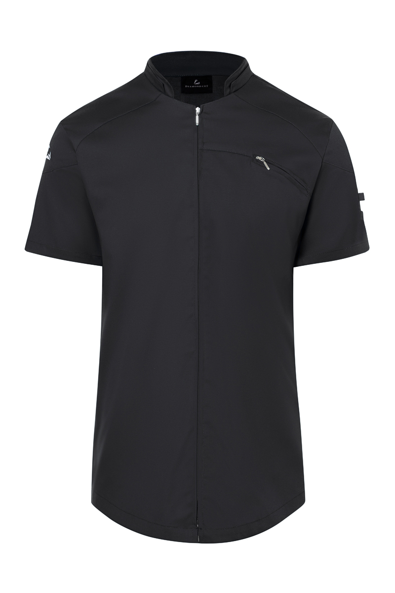 Short-Sleeve Chef Jacket for Men DIAMOND CUT® Excellence