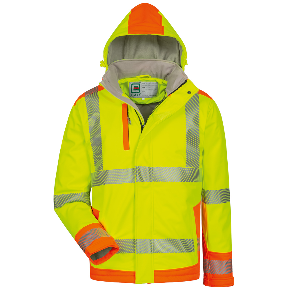 Wattierte Warnschutz-Softshelljacke Rickmer