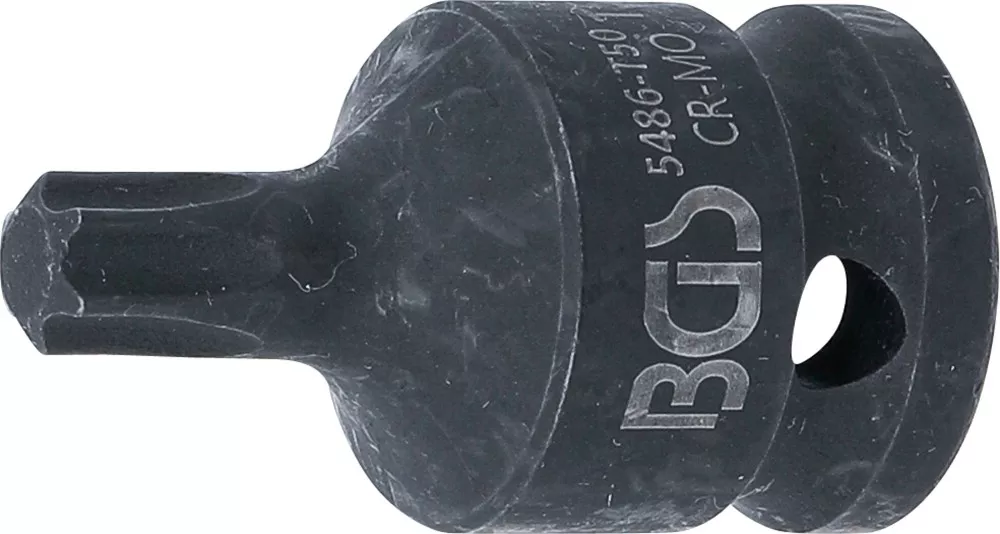 Kraft-Bit-Einsatz, Länge 42 mm, Antrieb Innenvierkant 12,5 mm (1/2"), T-Profil (für Torx) T50