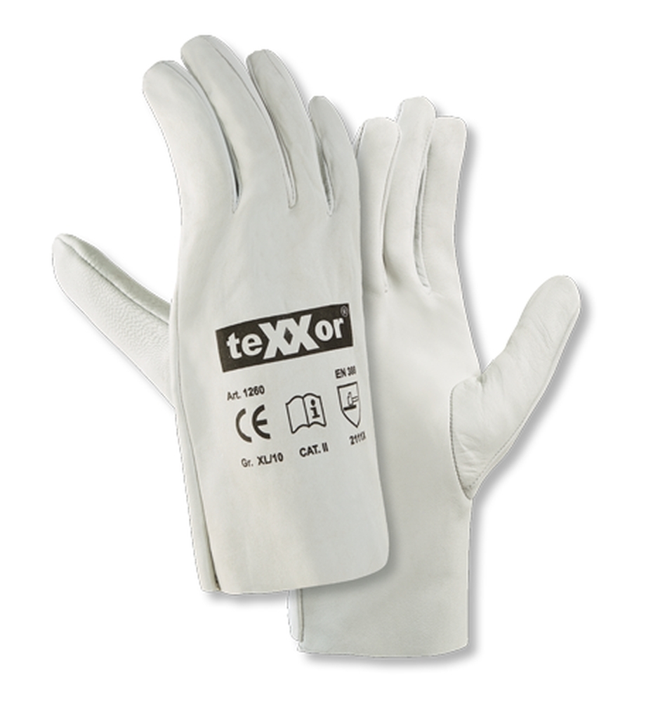teXXor® Schafsnappa-Handschuhe VOLLEDER natur