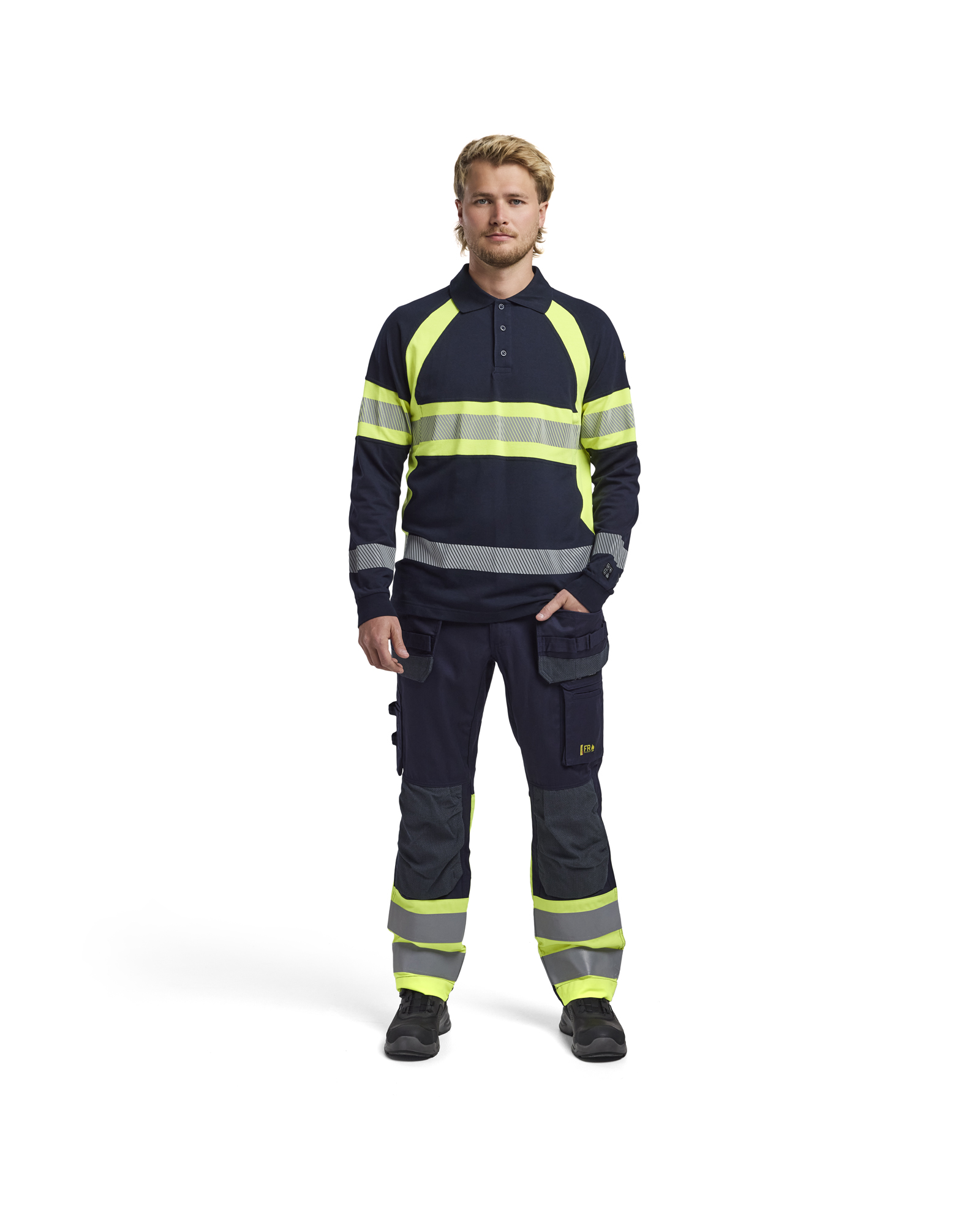 Multinorm Langarm Poloshirt Inhärent