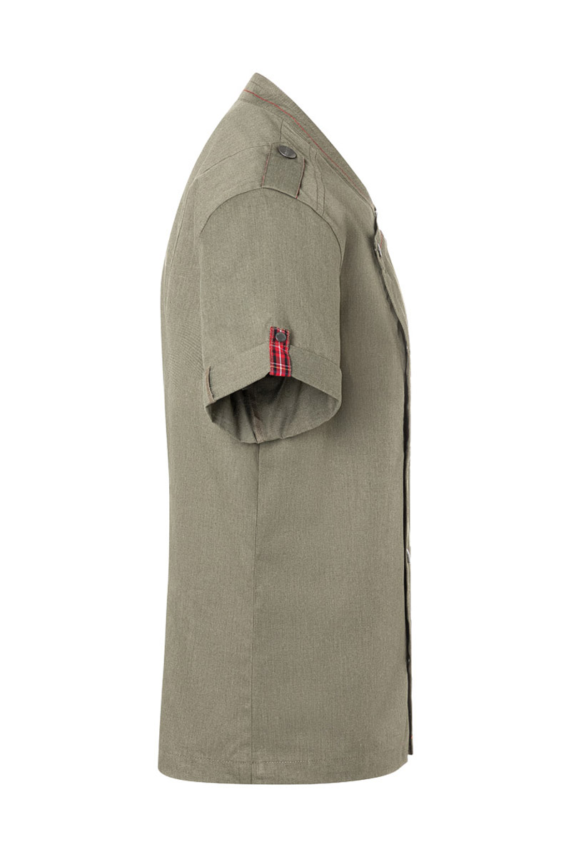 Short-Sleeve Men's Chef Jacket Denim-Style ROCK CHEF®-Stage2
