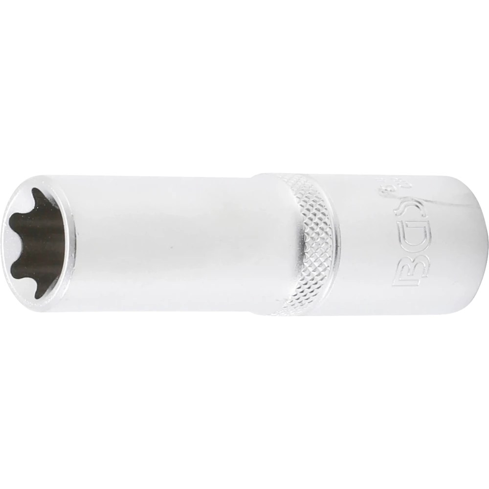 Steckschlüssel-Einsatz E-Profil, tief, Antrieb Innenvierkant 12,5 mm (1/2"), SW E18