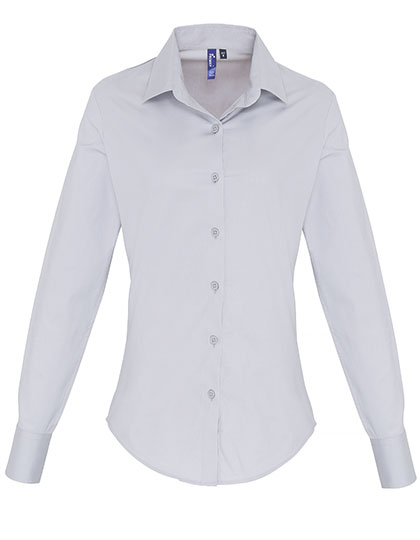 Bluse – Women´s Stretch Fit Poplin Long Sleeve Cotton Shirt