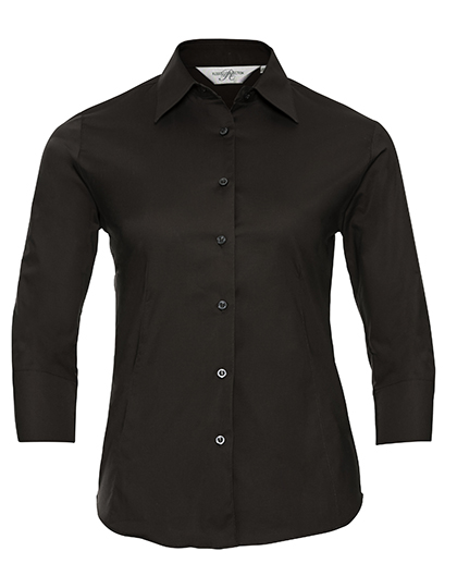 Bluse – Ladies' Long Sleeve Classic Pure Cotton Poplin Shirt