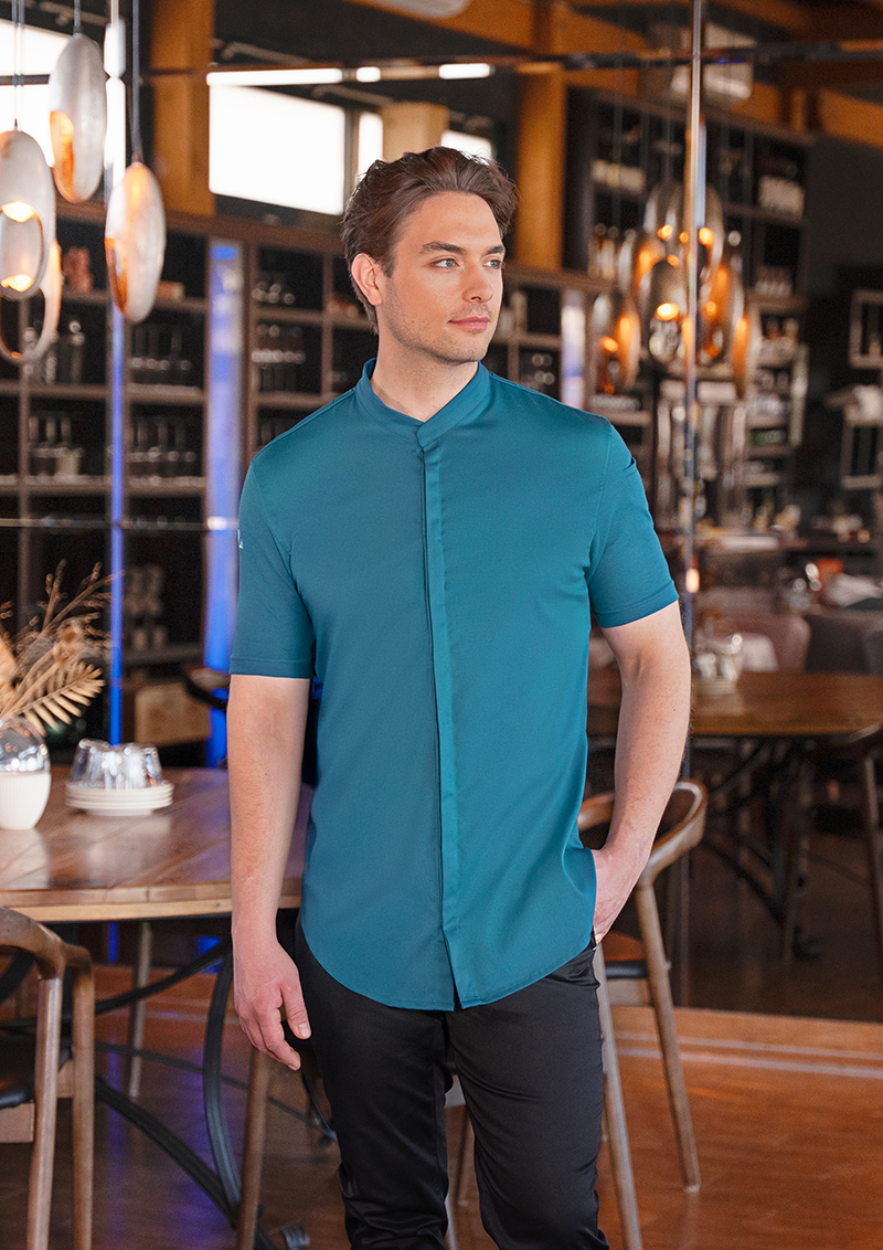 Kurzarm HerrenkochjackeDIAMOND CUT® Avantgarde