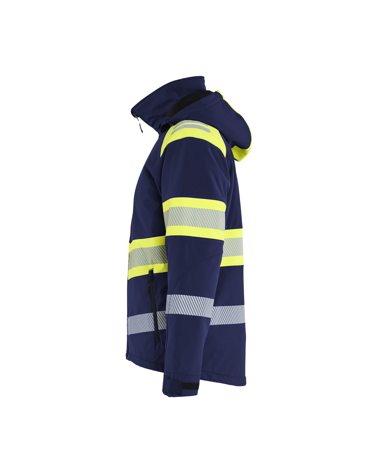High Vis Softshell Winterjacke leicht gefüttert
