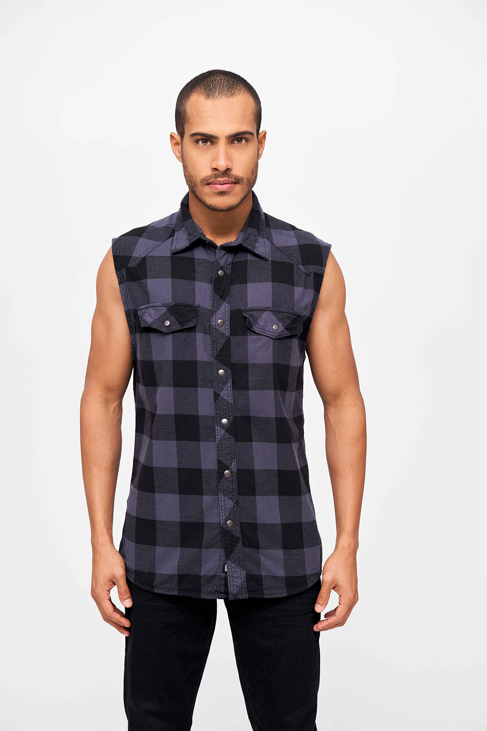 Check Shirt Sleeveless