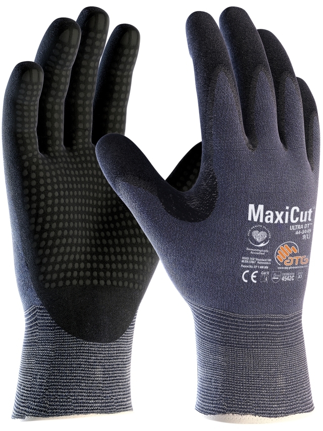 MaxiCut® Ultra DT™ Schnittschutz-Strickhandschuhe (44-3445) blau/schwarz