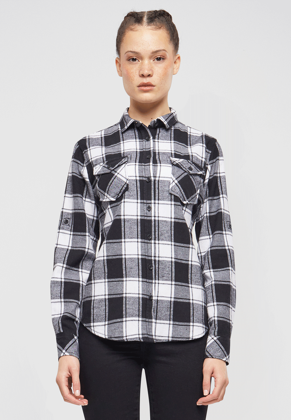 Women Amy Flannel Shirt Long Sleeve