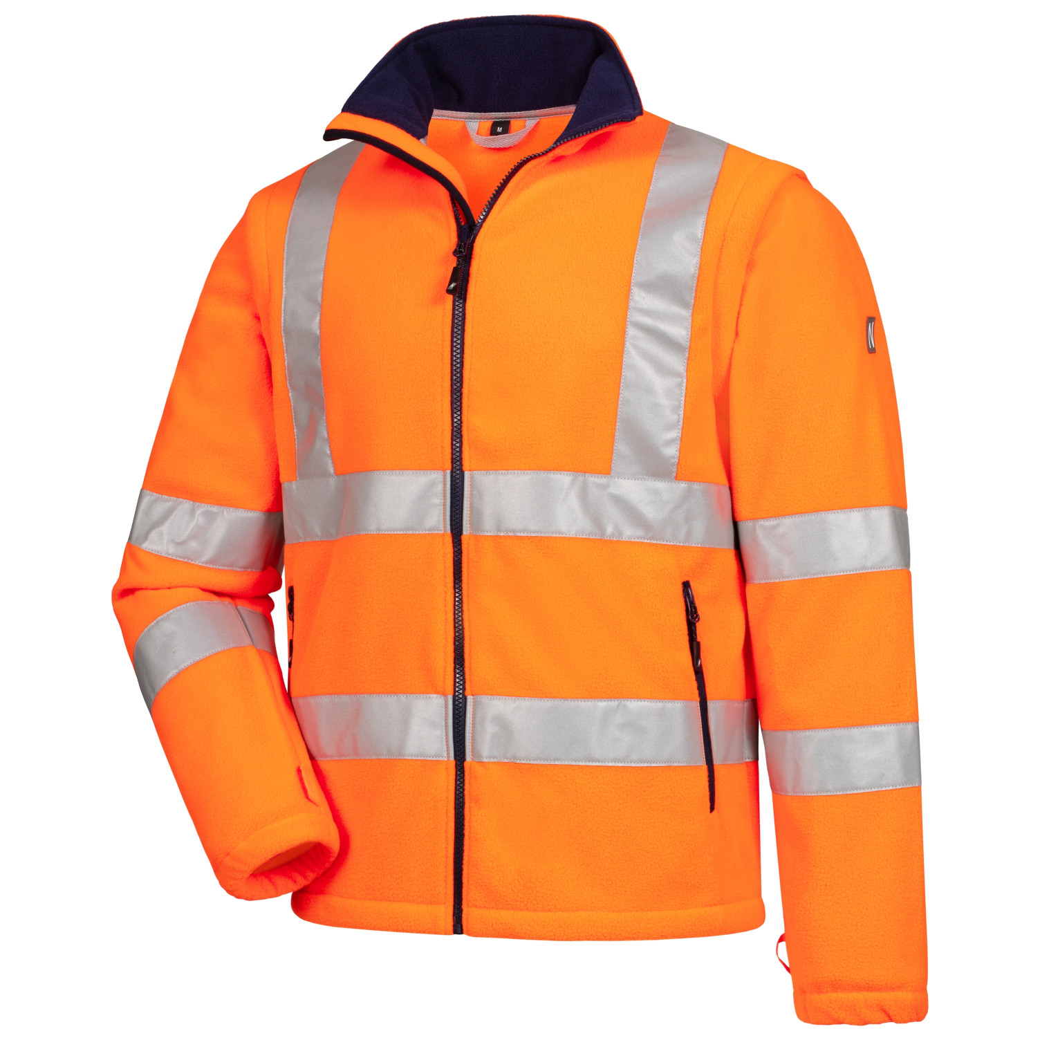 Warn-Fleecejacke MOTION TEX VIZ neonorange / uni