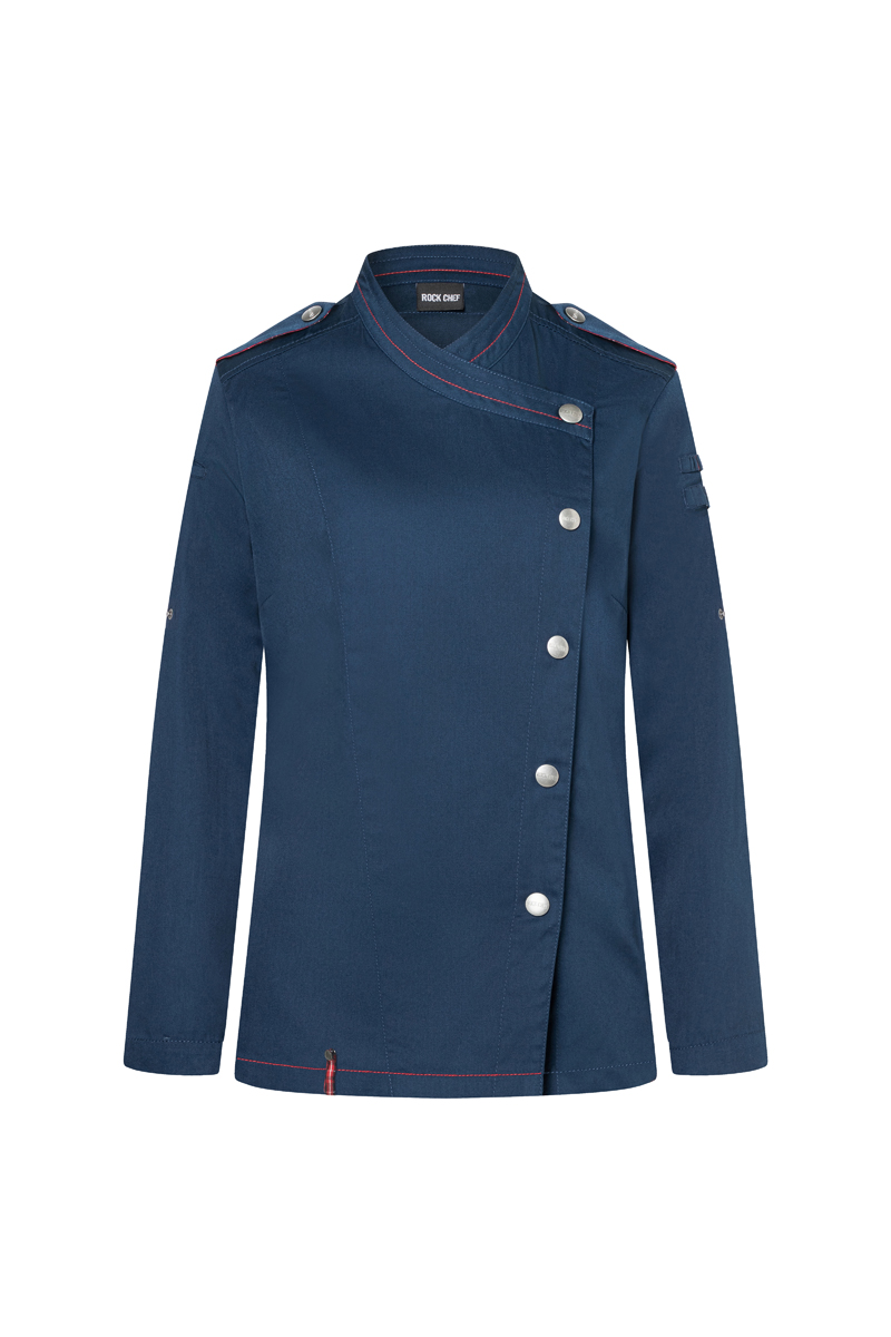 Long-Sleeve Women's Chef Jacket ROCKCHEF®-Stage2