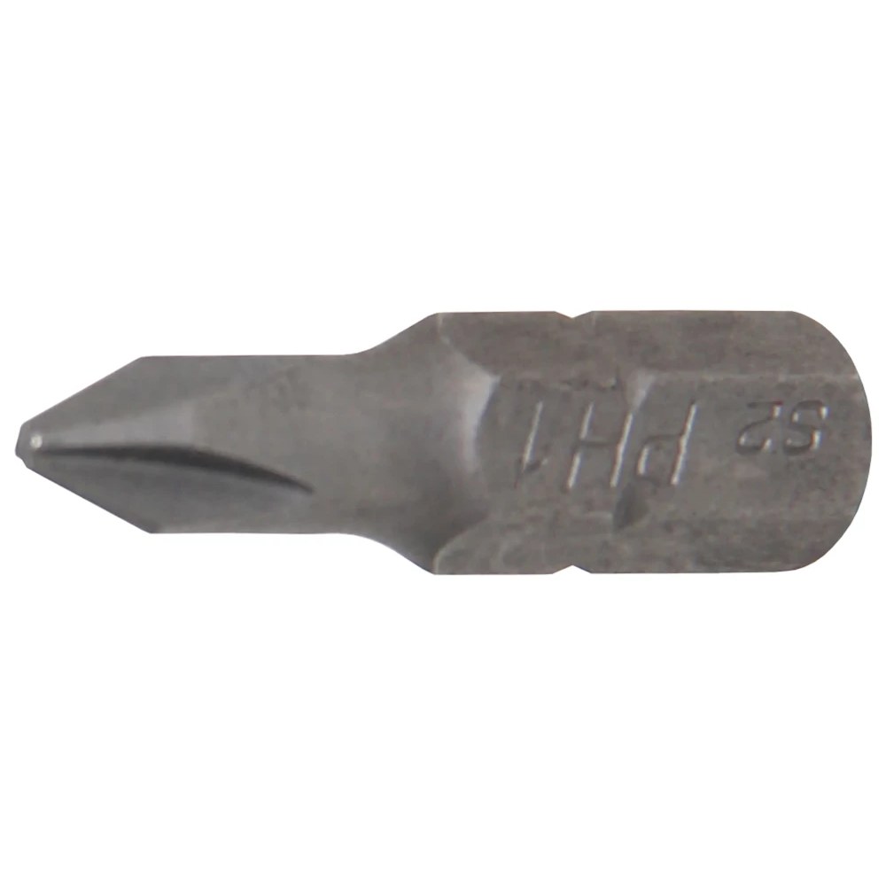 Bit, Länge 25 mm, Antrieb Außensechskant 6,3 mm (1/4"), Kreuzschlitz PH1