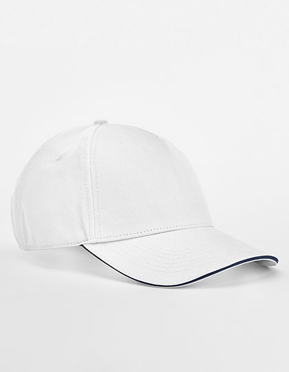 EarthAware Classic Organic Cotton 5 Panel Cap - Sandwich Peak