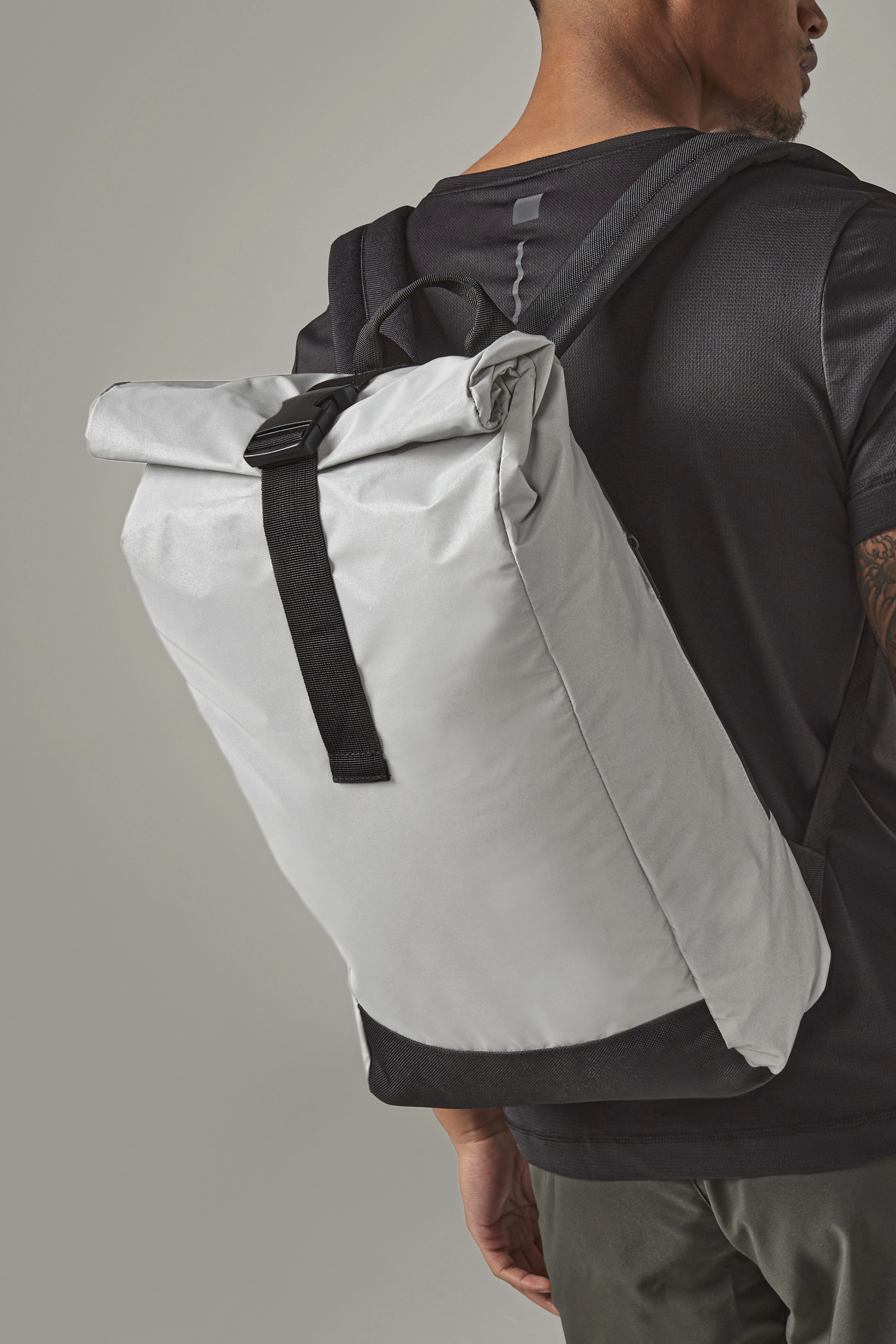 Tasche – Reflective Roll-Top Backpack