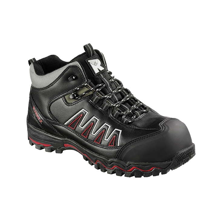 RUNNEX® S3S-Sicherheitsschnürstiefel LightStar schwarz/rot