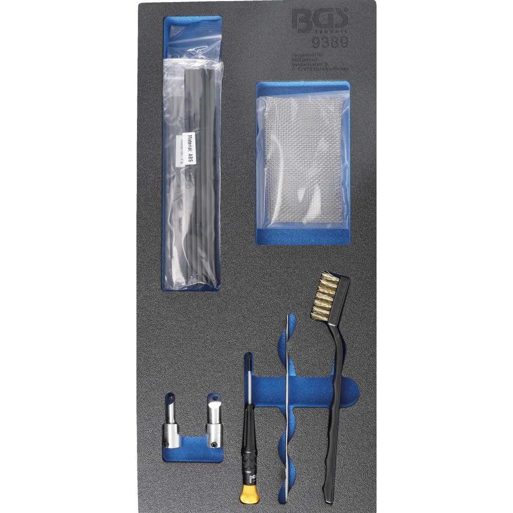 Werkstattwageneinlage 1/3: Verbrauchsmaterial, für Kunststoff-Reparatur-Satz Art. 9388