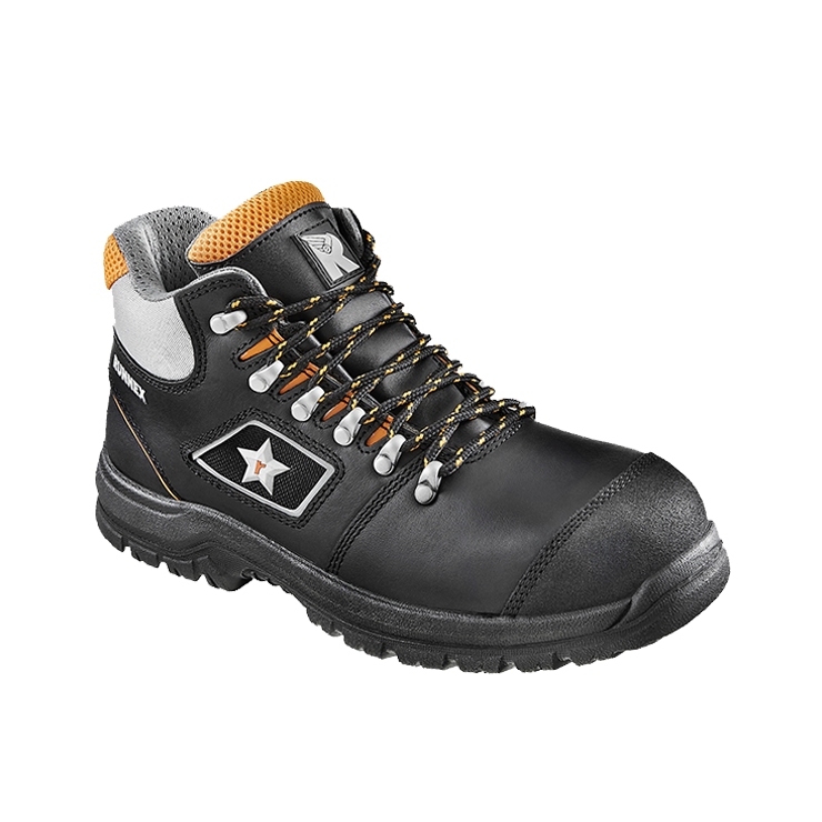 RUNNEX® S3-Sicherheitsschnürstiefel TeamStar schwarz/orange