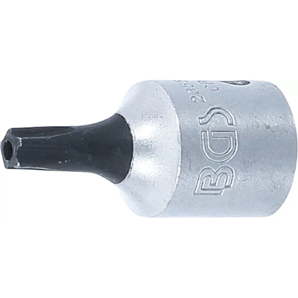 Bit-Einsatz, Antrieb Innenvierkant 6,3 mm (1/4"), TS-Profil (für Torx Plus) mit Bohrung TS20