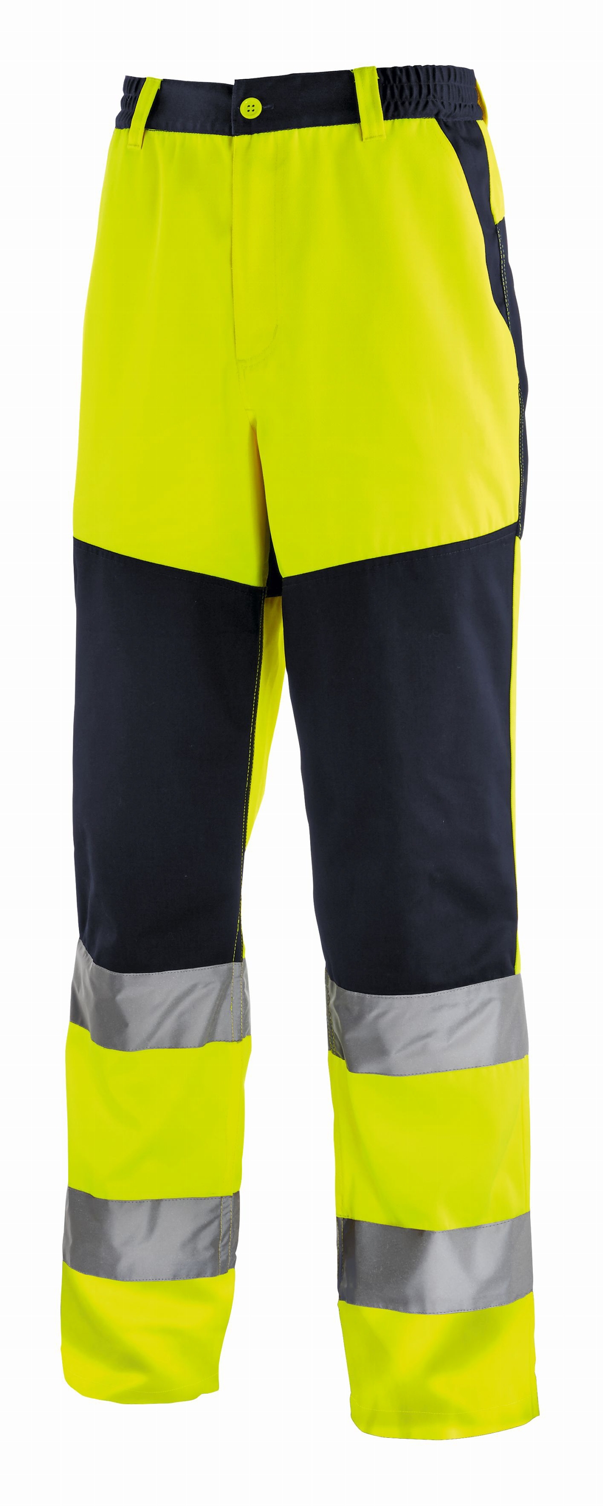 teXXor® Warnschutz-Bundhose ROCHESTER leuchtgelb/navy