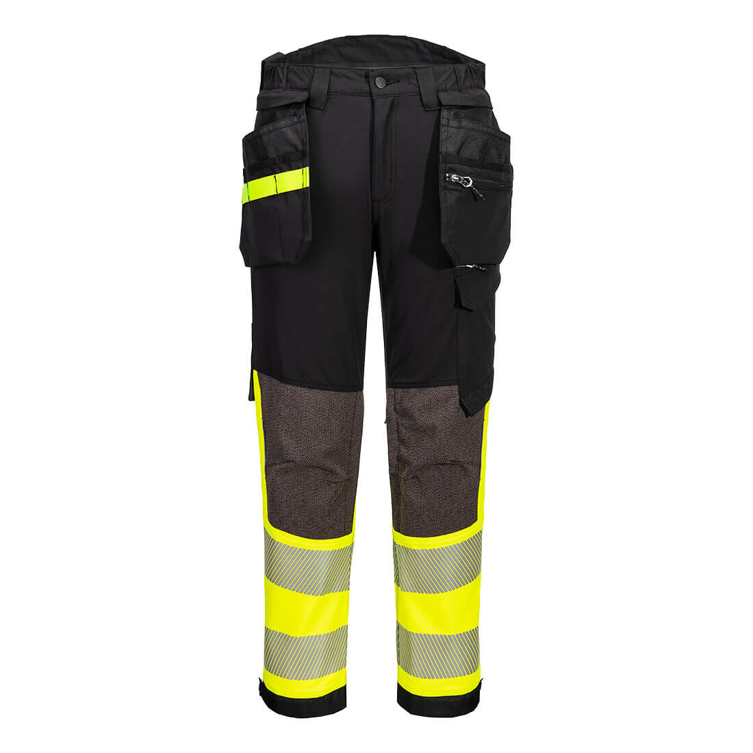 EV4 Hi-Vis Stretch Bundhose mit abnehmbaren Holstertaschen Klasse 1