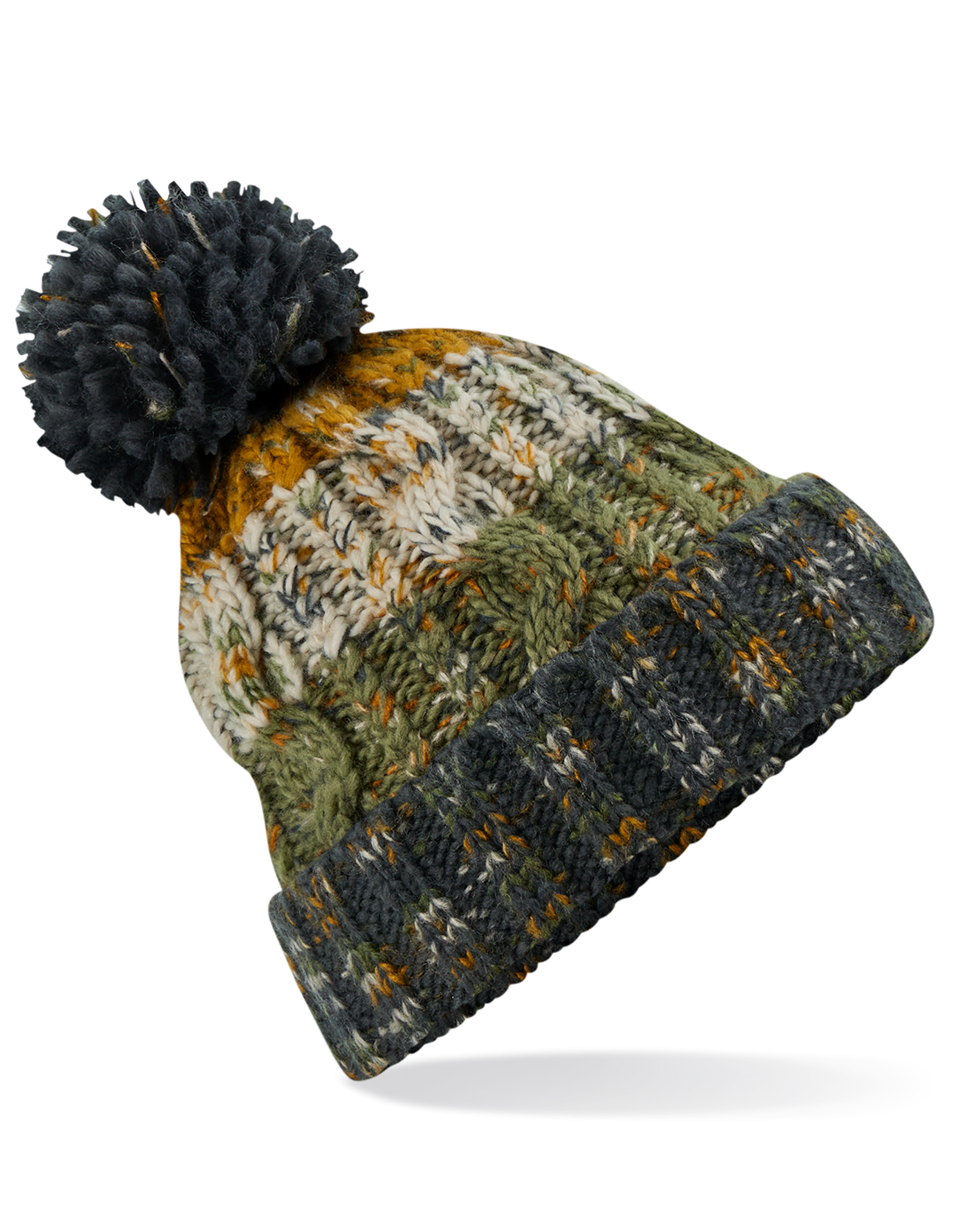 Corkscrew Pom Pom Beanie
