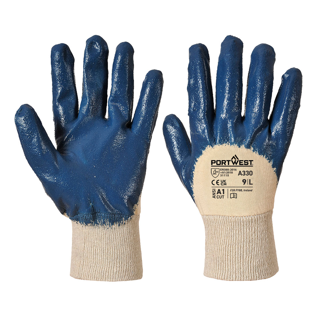 Dünner Nitrilhandschuh Mit Strickbund