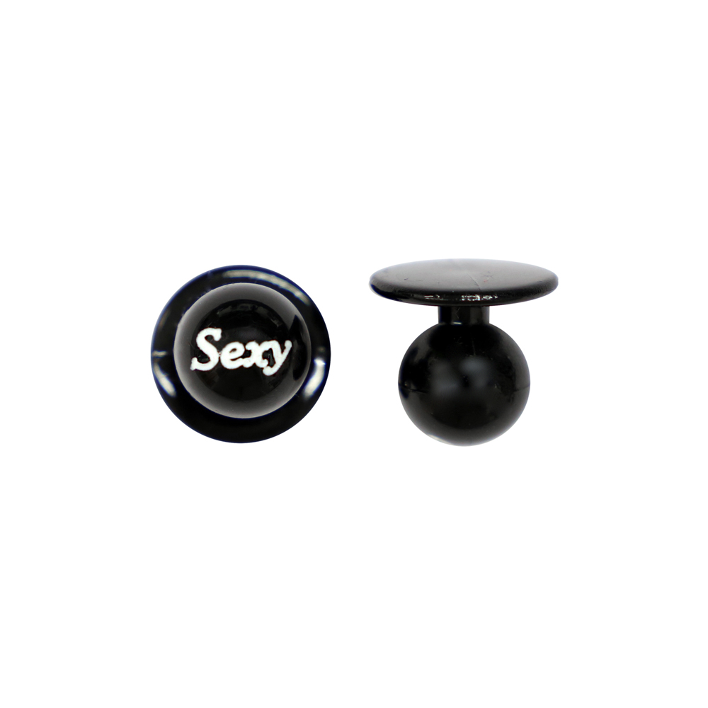 Kugelknöpfe schwarz sexy (12 Stück)