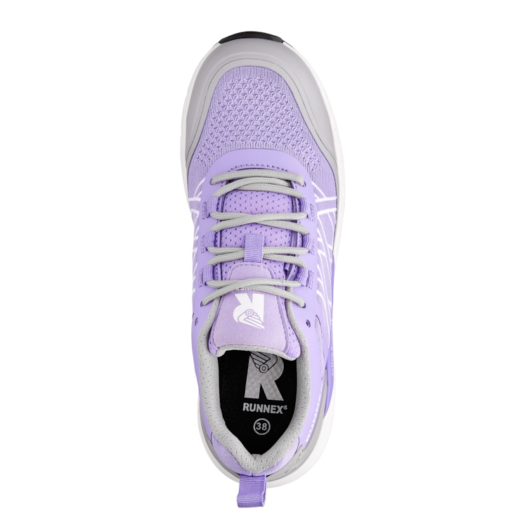 RUNNEX® S1P-Damen-ESD-Sicherheitshalbschuhe GirlStar violett/grau/weiß