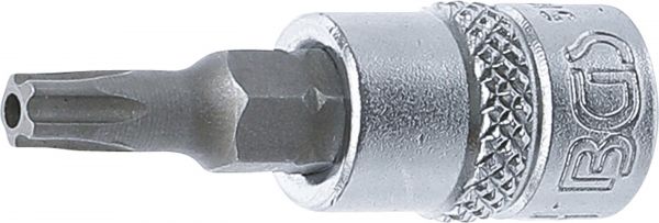 Bit-Einsatz | Antrieb Innenvierkant 6,3 mm (1/4&quot;) | TS-Profil (für Torx Plus) mit Bohrung TS25