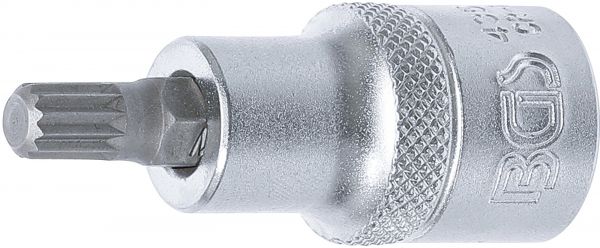 Bit-Einsatz | Antrieb Innenvierkant 12,5 mm (1/2&quot;) | Innenvielzahn (für XZN) M8