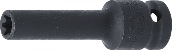 Kraft-Steckschlüssel-Einsatz E-Profil, tief | Antrieb Innenvierkant 12,5 mm (1/2&quot;) | SW E10