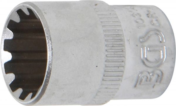 Steckschlüssel-Einsatz Gear Lock | Antrieb Innenvierkant 10 mm (3/8&quot;) | SW 14 mm