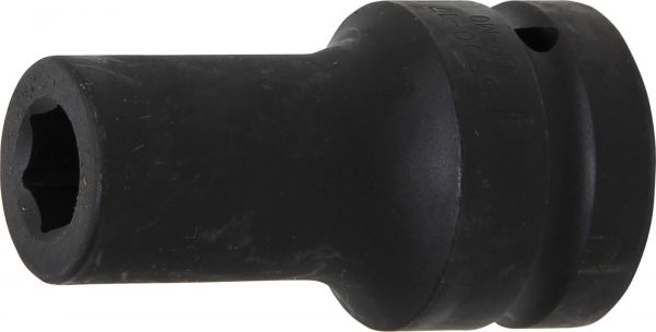 Kraft-Steckschlüssel-Einsatz Sechskant, tief | Antrieb Innenvierkant 25 mm (1&quot;) | SW 17 mm