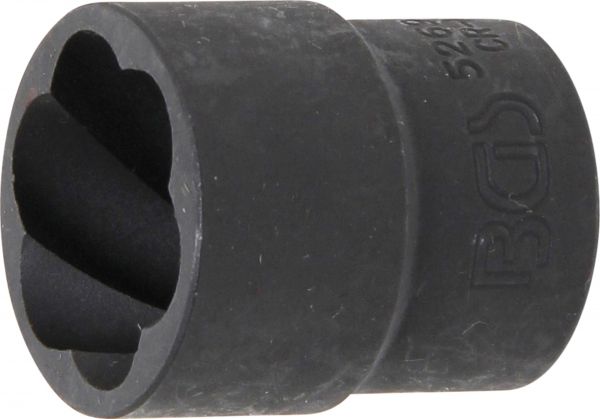 Spiral-Profil-Steckschlüssel-Einsatz / Schraubenausdreher | Antrieb Innenvierkant 12,5 mm (1/2&quot;) | S